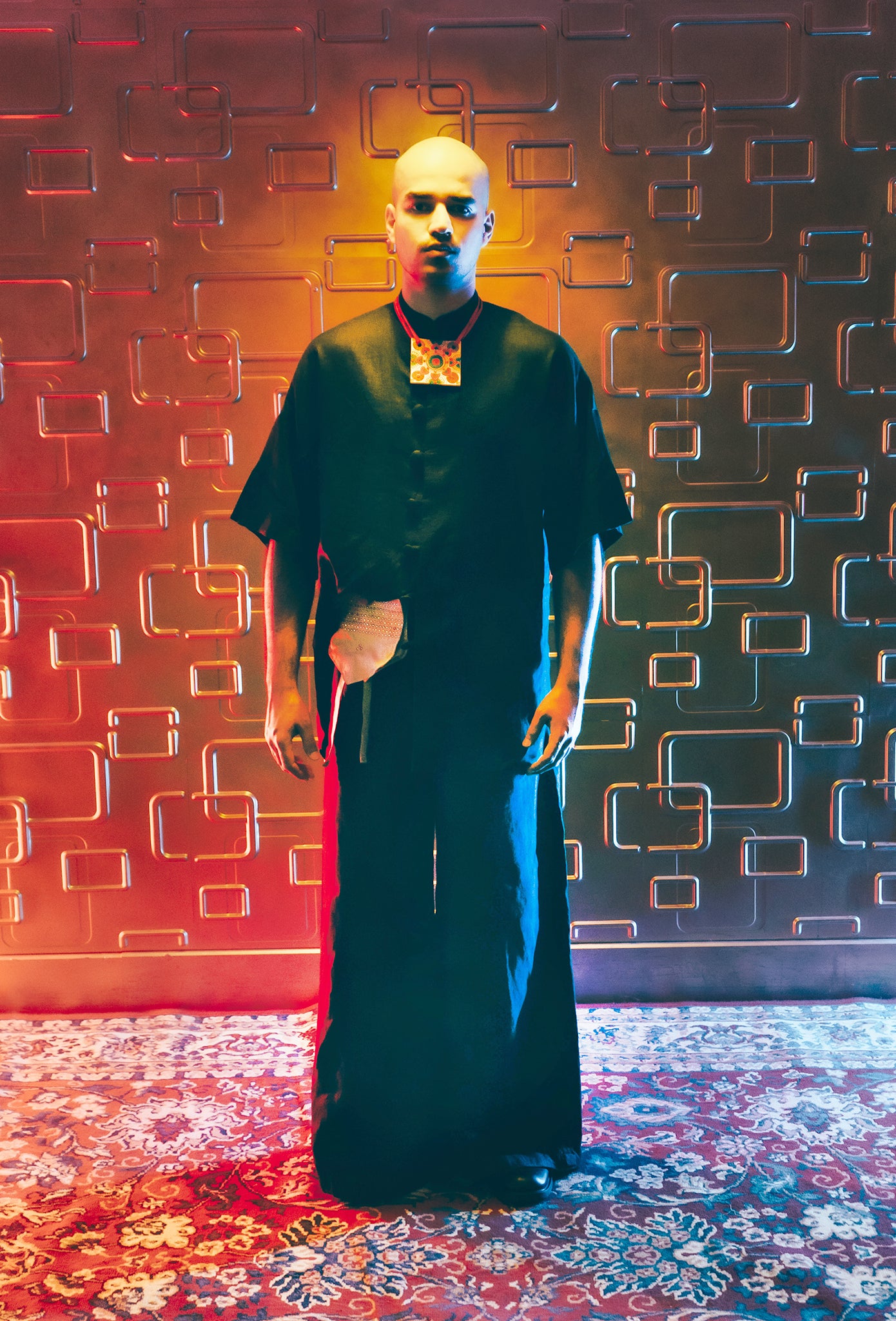 Black Linen Modular Pant