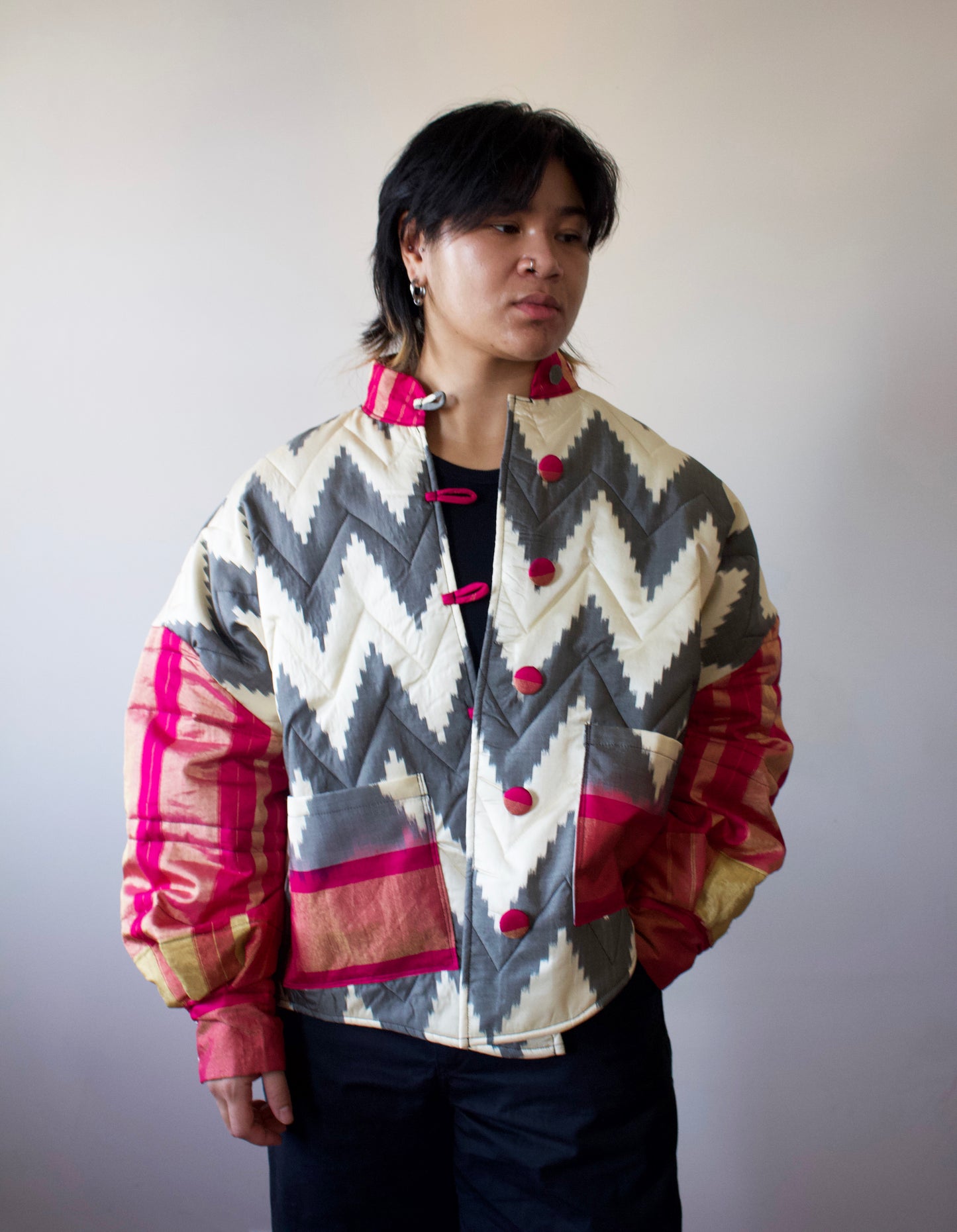Palm Tree Sari Jacket