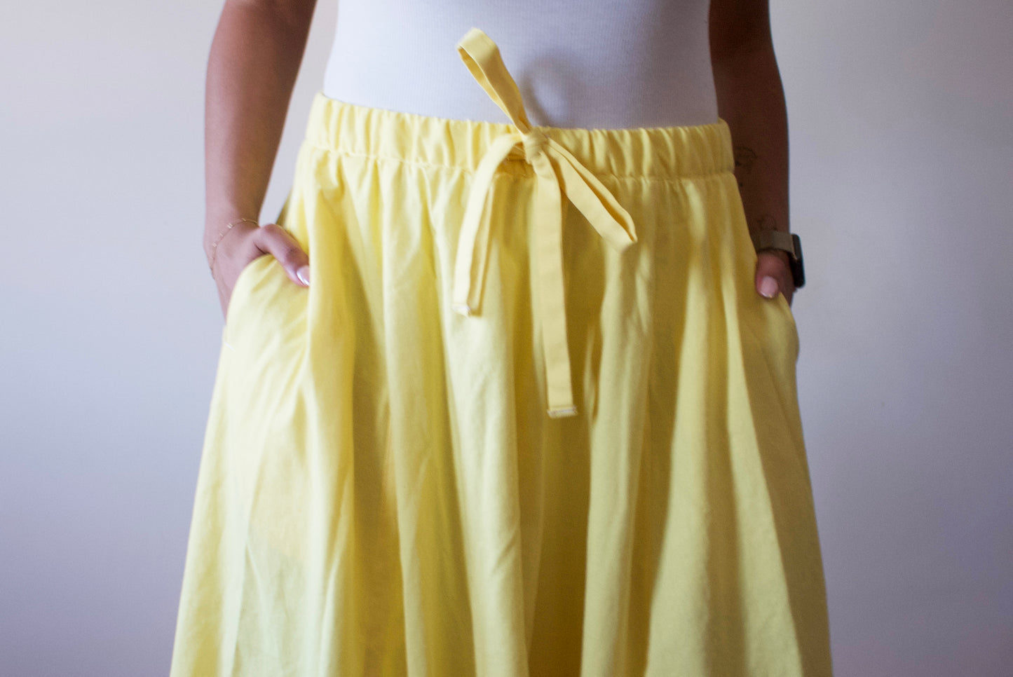 Baby Yellow Modular Circle Skirt