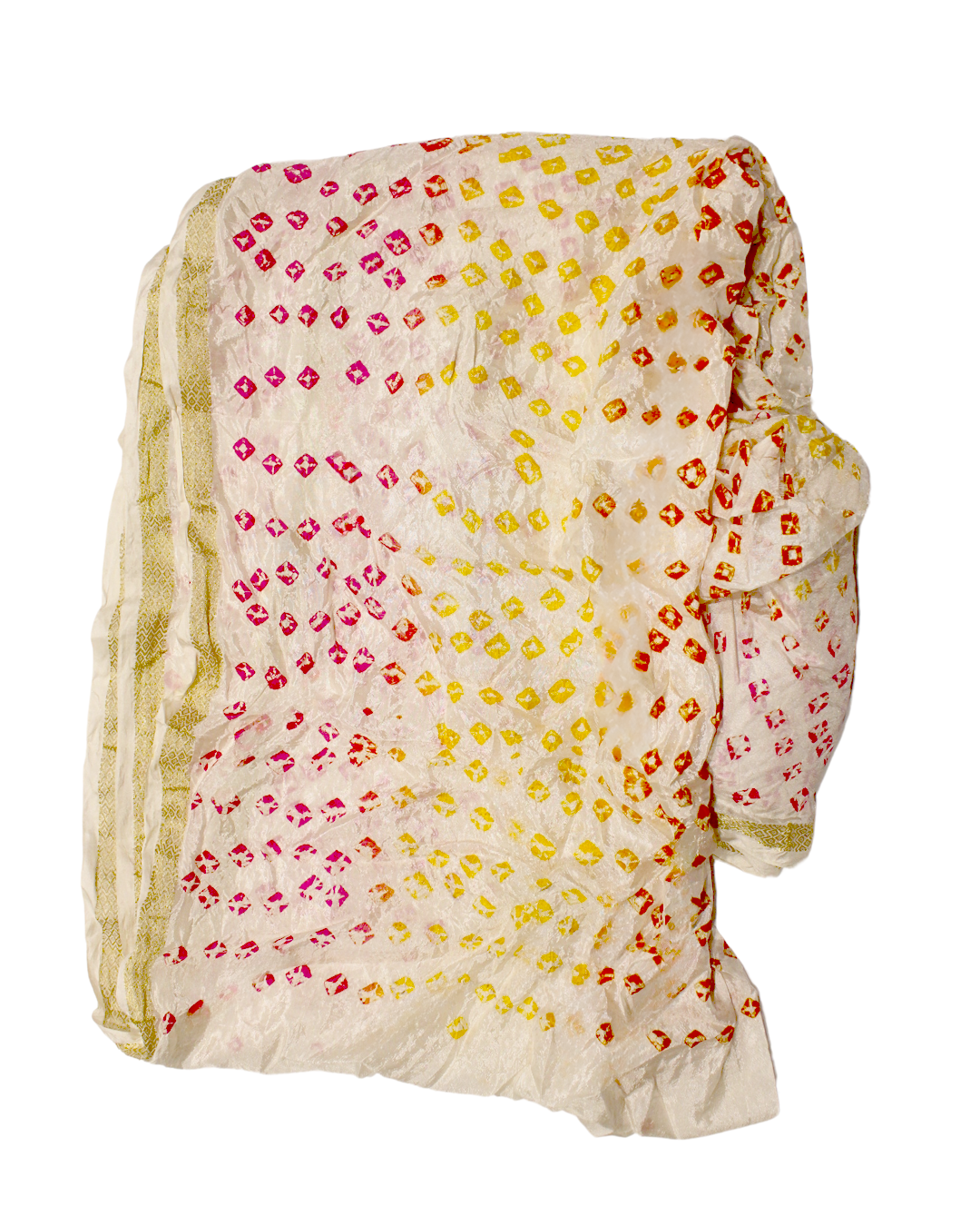 Tie Dye White Fabric