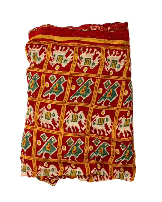 Animal Motif Ikat Fabric