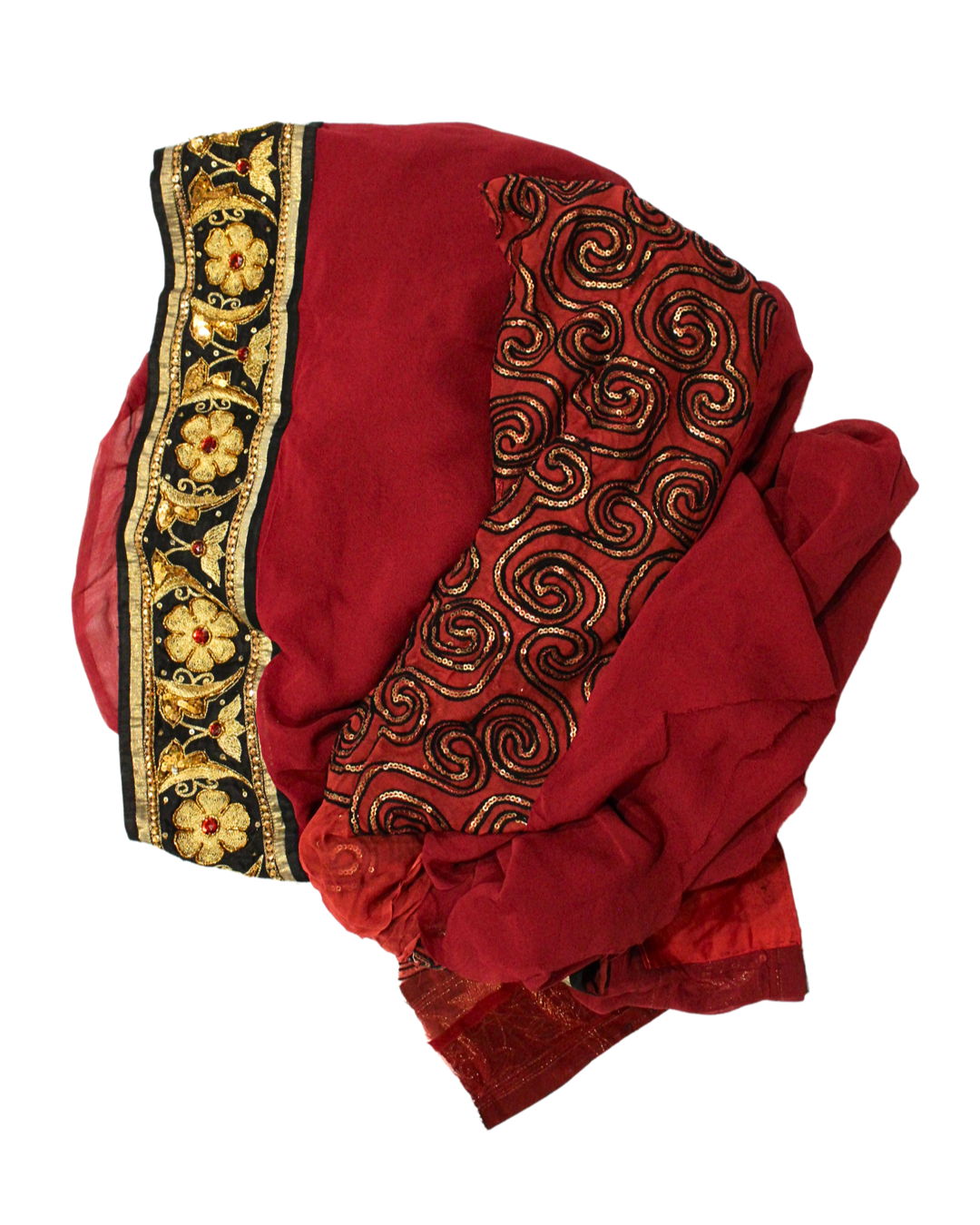 Deep Red Silk Georgette Fabric