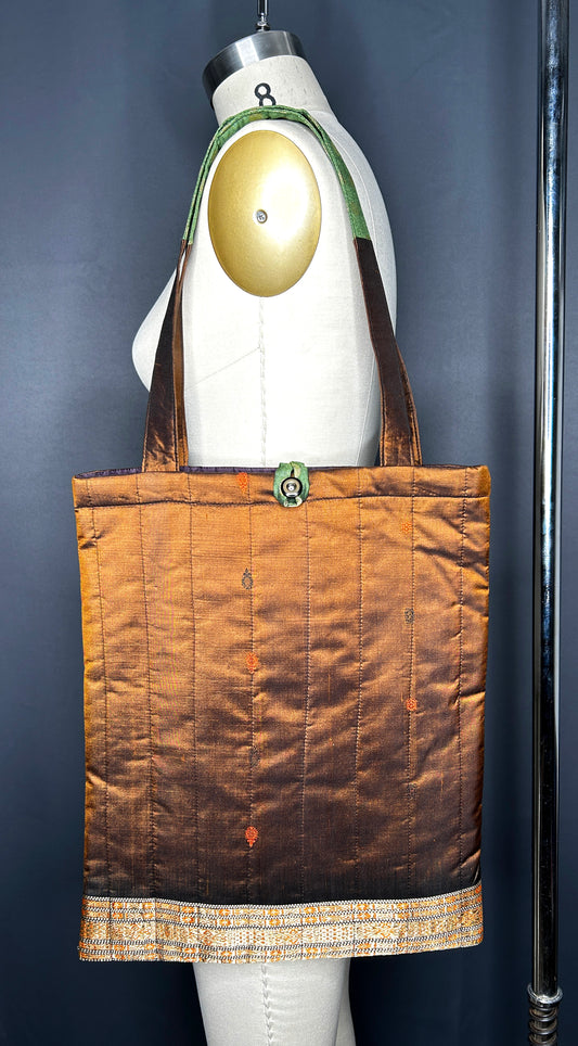 Sari Tote Bag - Brown