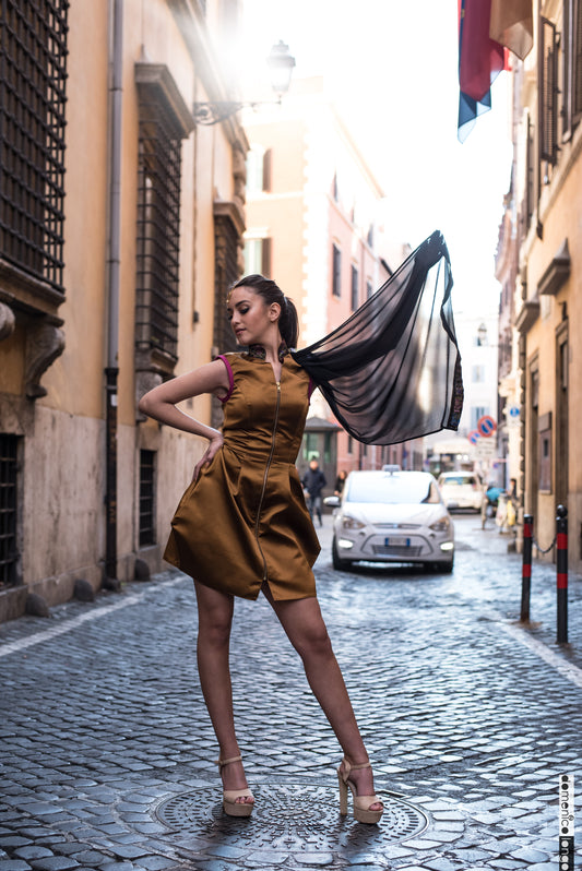 Geo Flora Dress