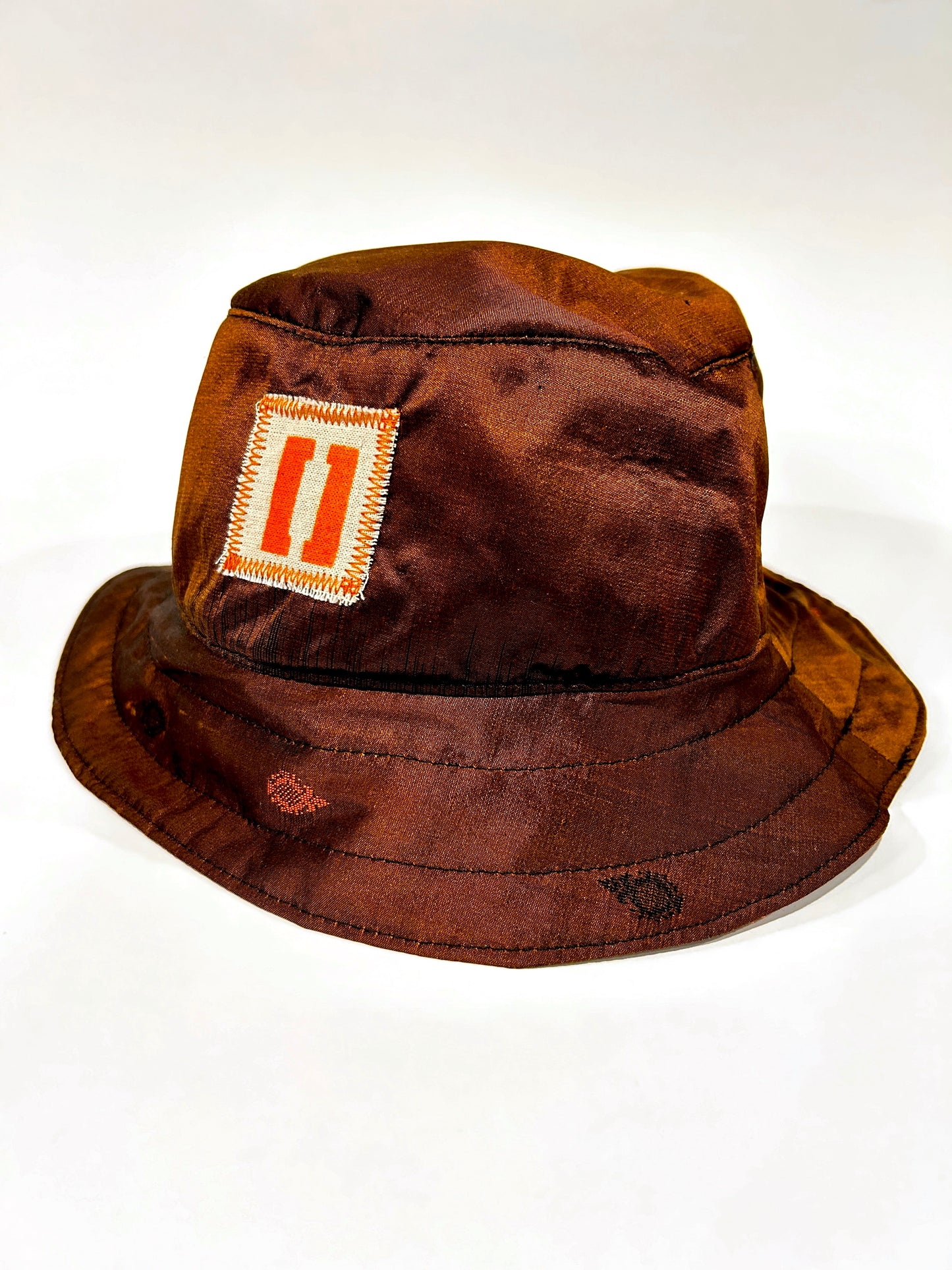 Brown Sari Bucket Hat