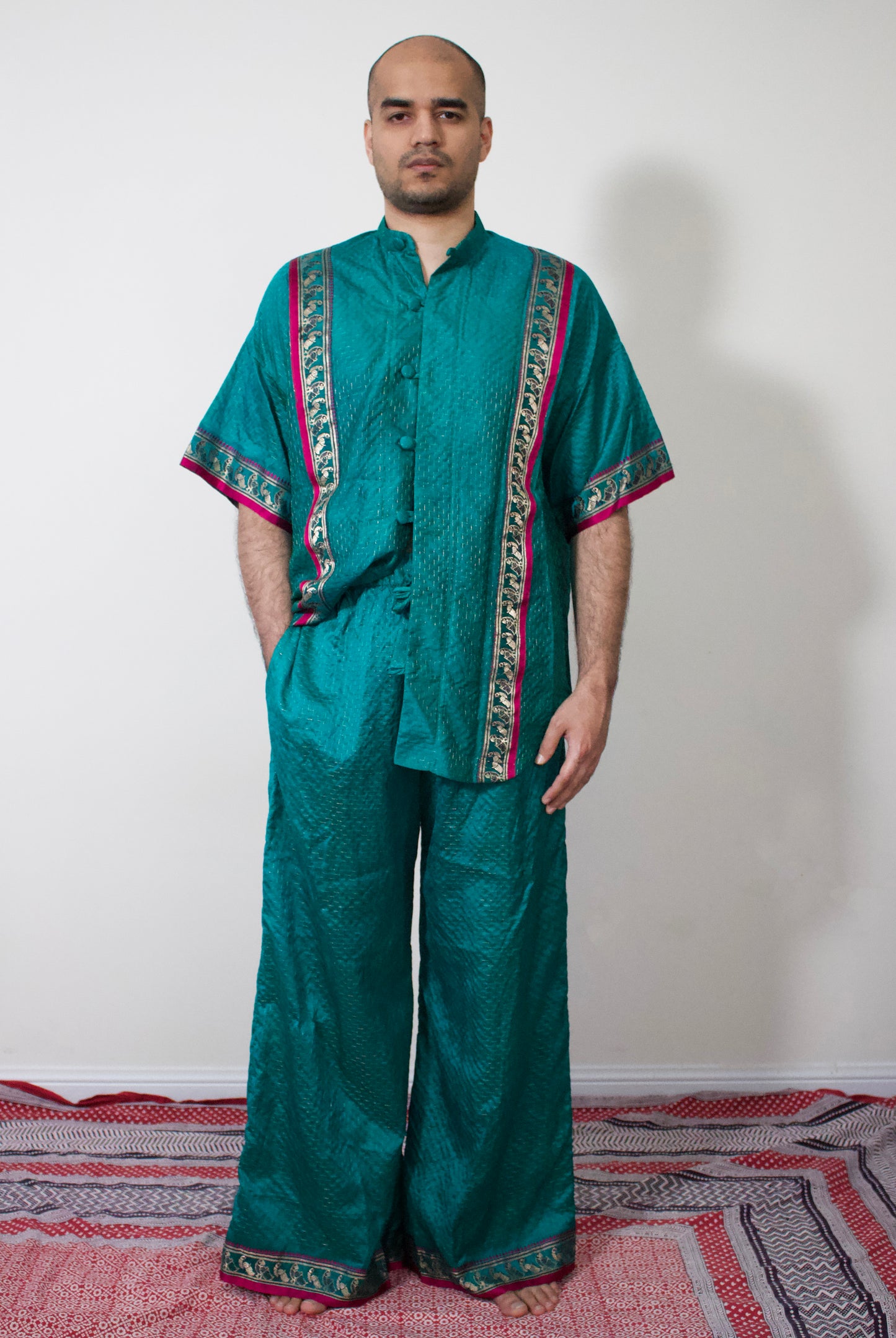 Shahee Pajama Pant - Peacock