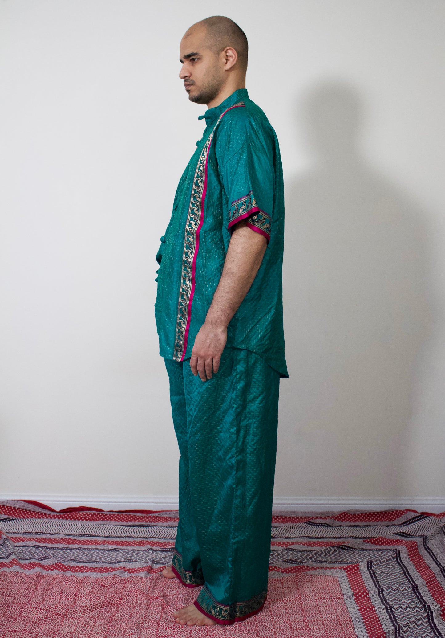 Shahee Pajama Pant - Peacock