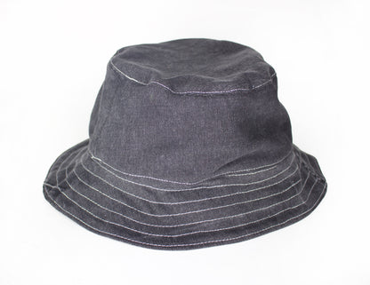 Black Denim Bucket Hat