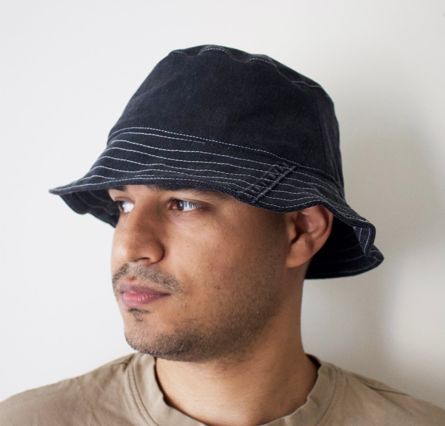 Black Denim Bucket Hat