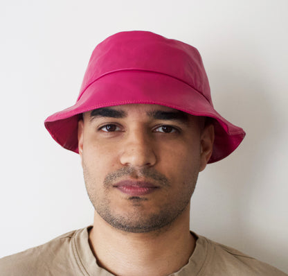 Jaipur Bucket Hat (upcycled faux leather)