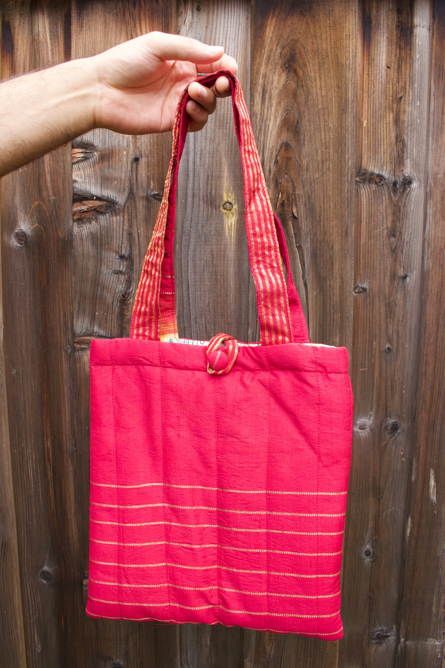 Mini Sari Tote - Hot Pink