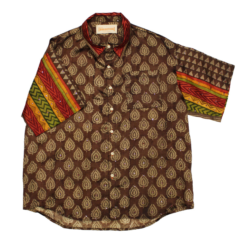 Akshara Shirt - Chocolate Silk Size 6