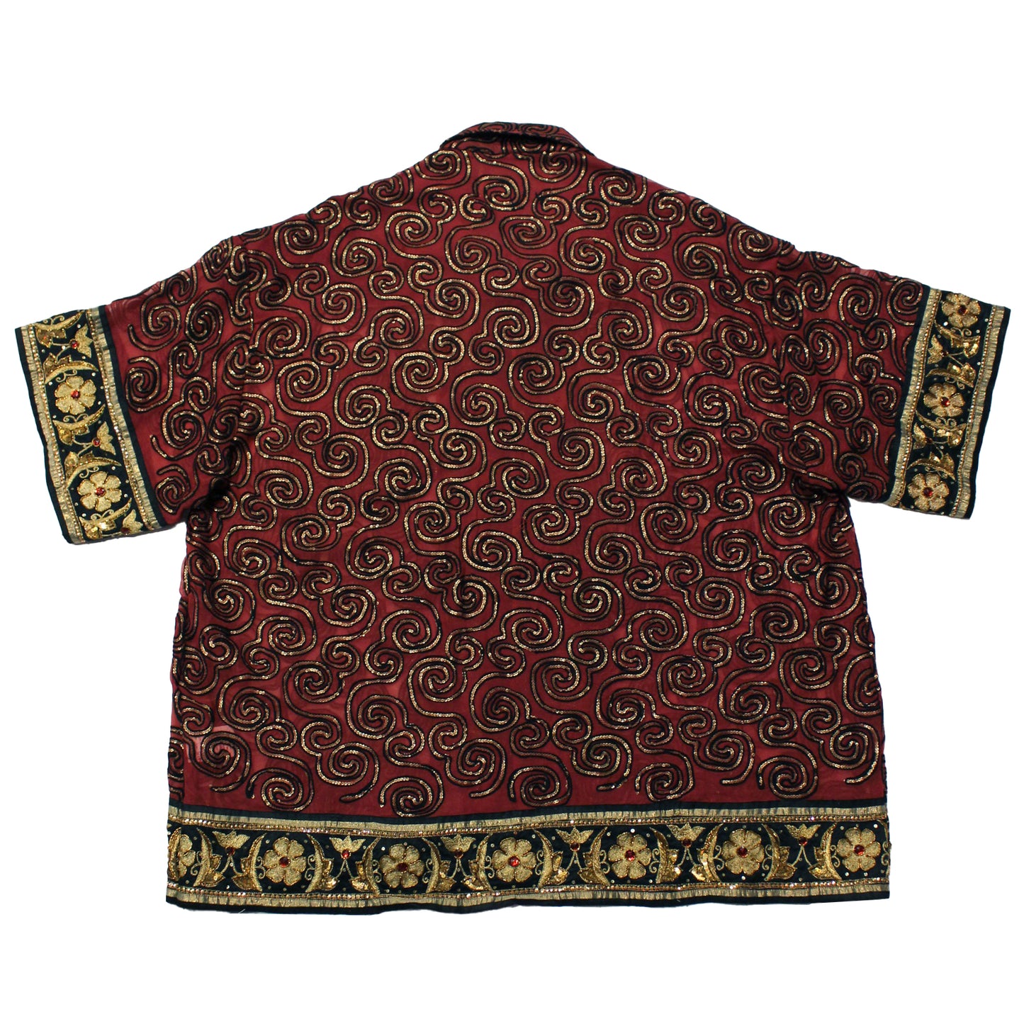 Akshara Shirt - Red Swirl Size 8