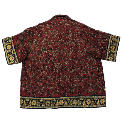 Akshara Shirt - Red Swirl Size 8