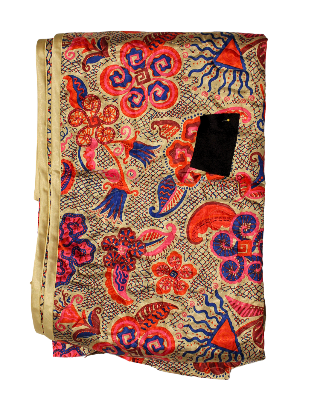 Warm Floral + Maroon Fabric