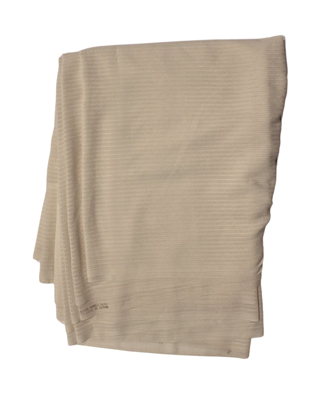 Cream Pinstripe Georgette Fabric